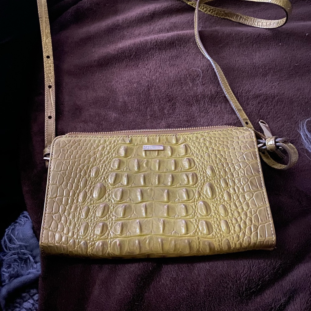 Brahmin Gold Croc-Embossed Crossbody Bag - Picture 2 of 10